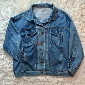 Vintage Jean Jacket Relaxed Fit Size XL